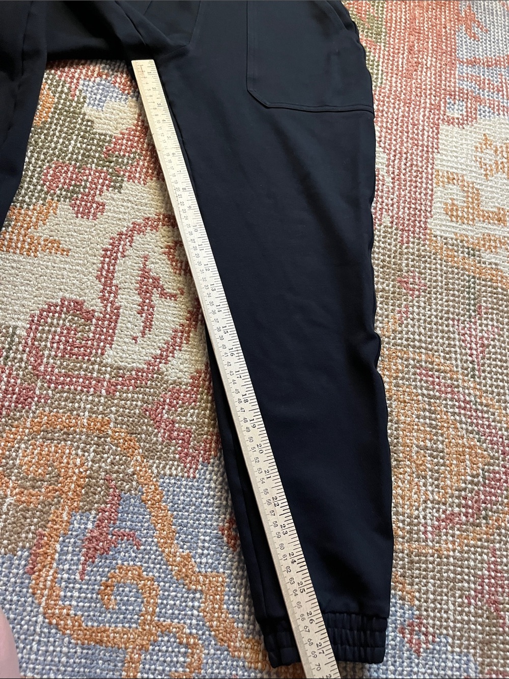 SPANX The Perfect Pant Jogger Black Pull-On Pants Front Patch Pockets M - Picture 4 of 10